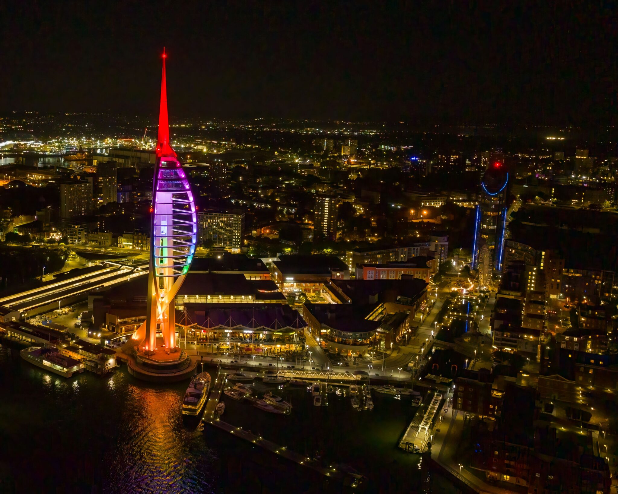 Spinnaker Tower Lit For Pride 1Mb 2048X1638