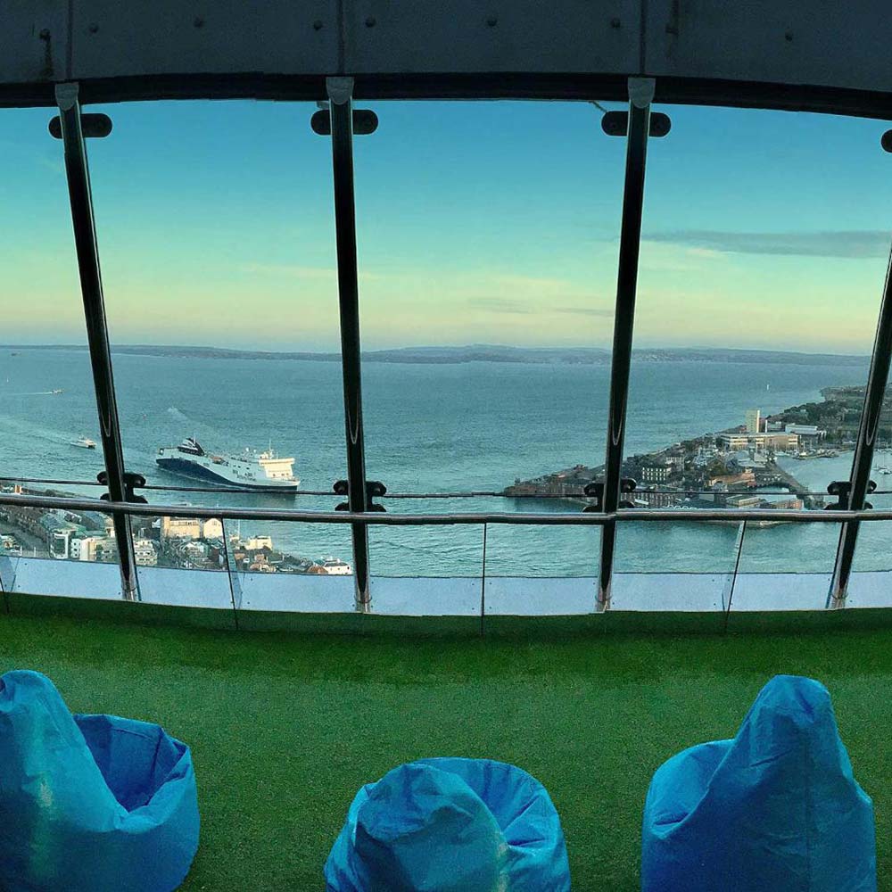 View from the Sky Garden at Spinnaker Tower Portsmouth