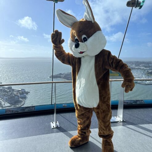 The Easter Bunny at Spinnaker Tower