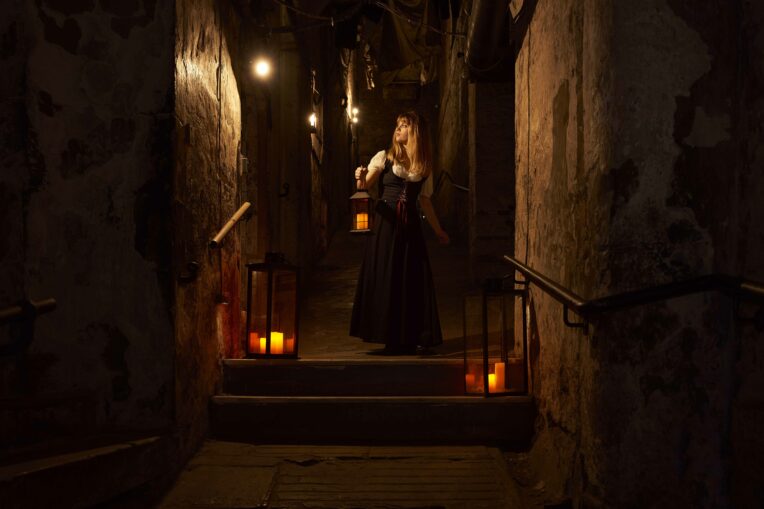 A lantern led tour at the Real Mary Kings Close, Edinburgh