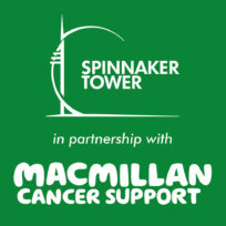 Macmillan and Spinnaker Tower partnership logo