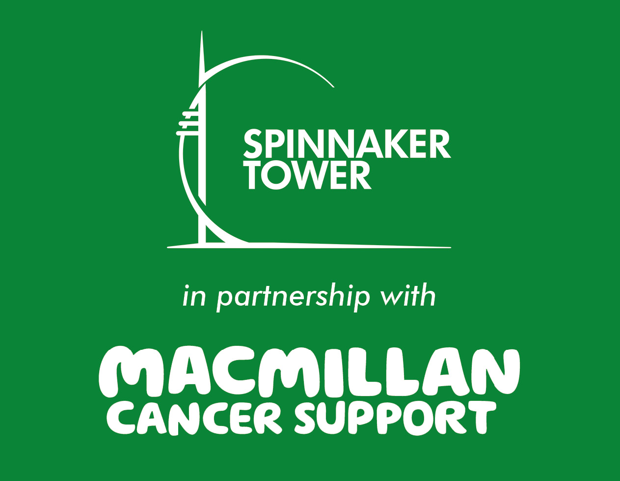 Macmillan and Spinnaker Tower partnership logo